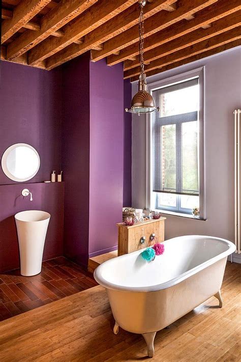 purple bathroom design ideas|purple black and white bathroom.